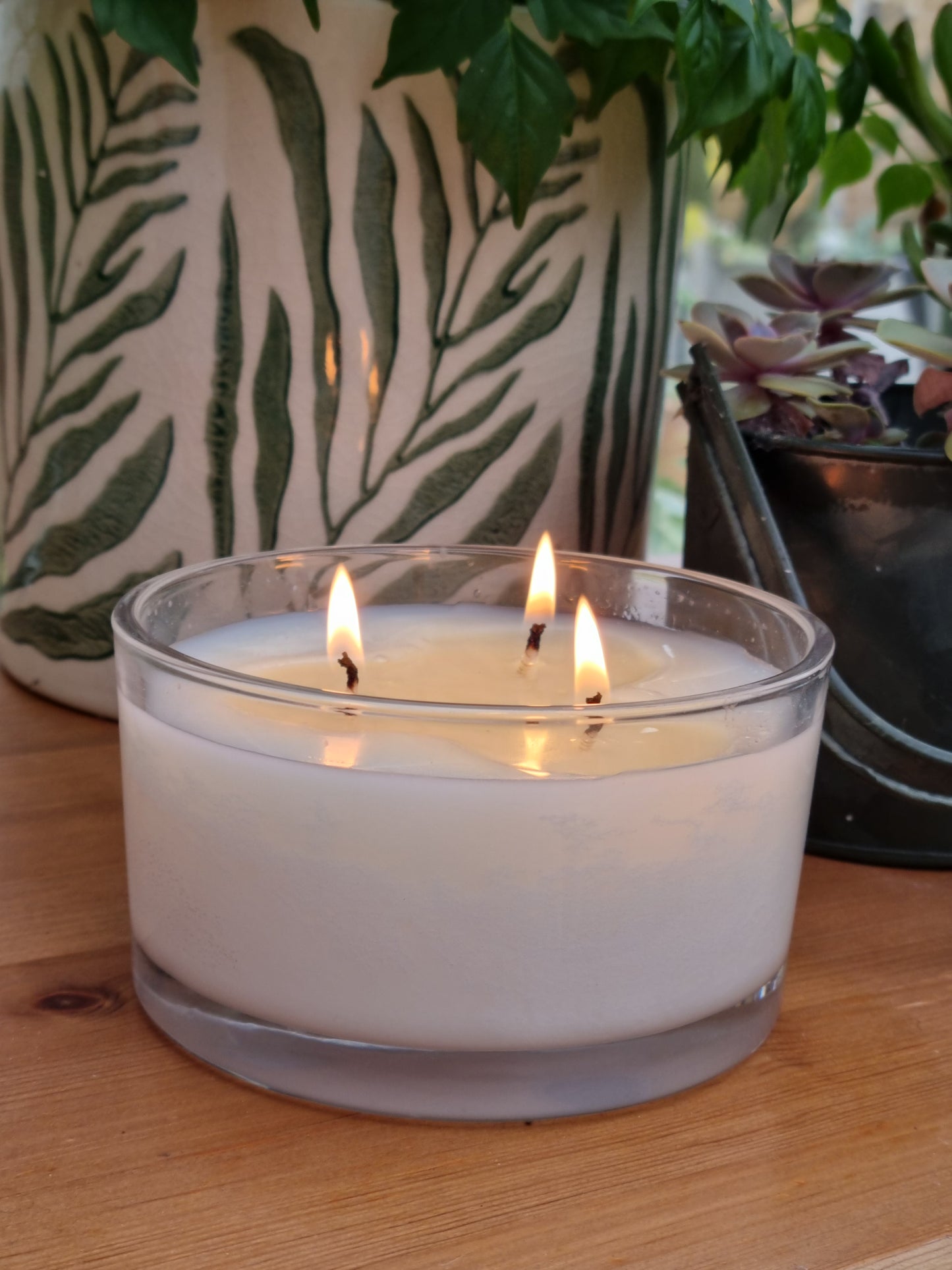 Scented Natural Wax Glass Candles