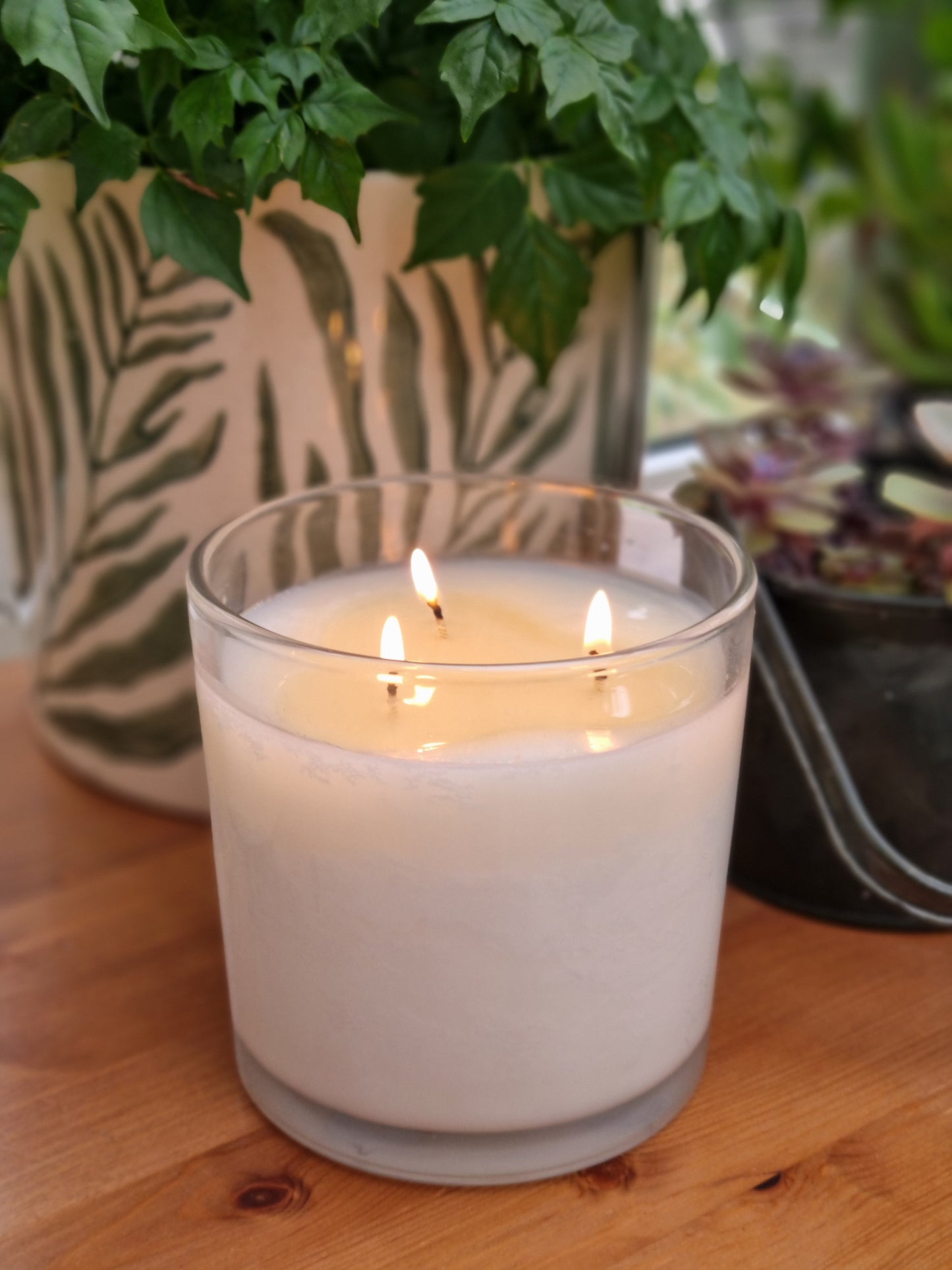 Scented Natural Wax Glass Candles