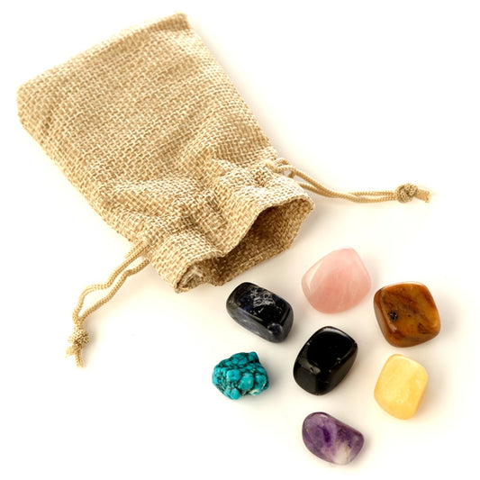 7 Mini Chakra Stones in a Bag